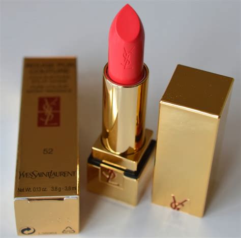 ysl rouge pur couture 52 rosy coral rouge rose|YSL pink celebration.